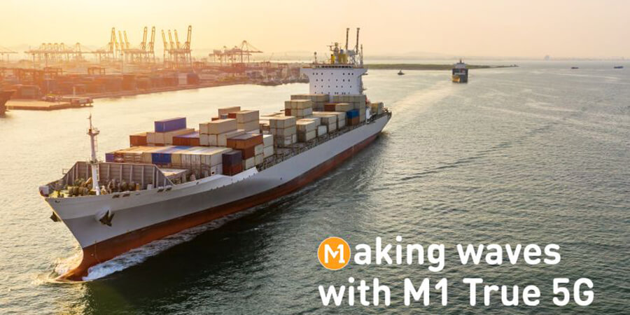 M1 Debuts 5G Offshore Coverage for Singapore’s Southern Coast