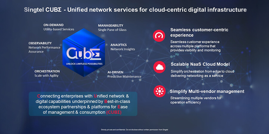 Singtel Unveils Singtel CUBΣ to Transform Digital Infrastructure 