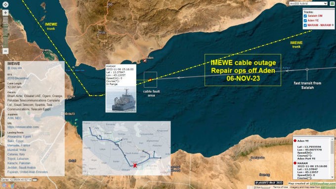 IMEWE cable outage repair