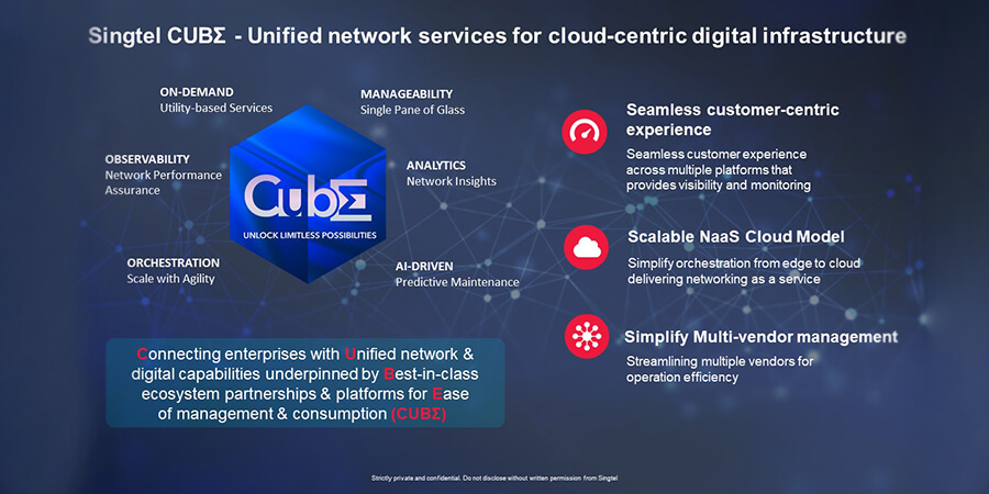 Singtel Unveils Singtel CUBΣ to Transform Digital Infrastructure